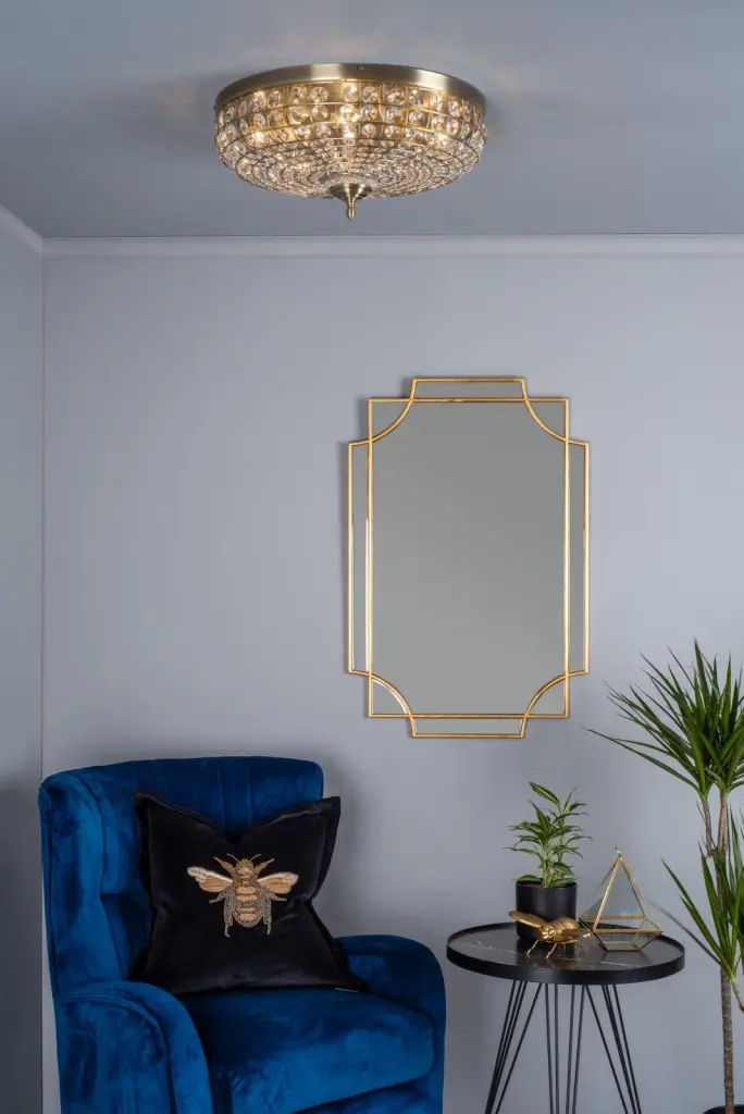 Guapo Gold Rectangle Mirror 90 x 60cm