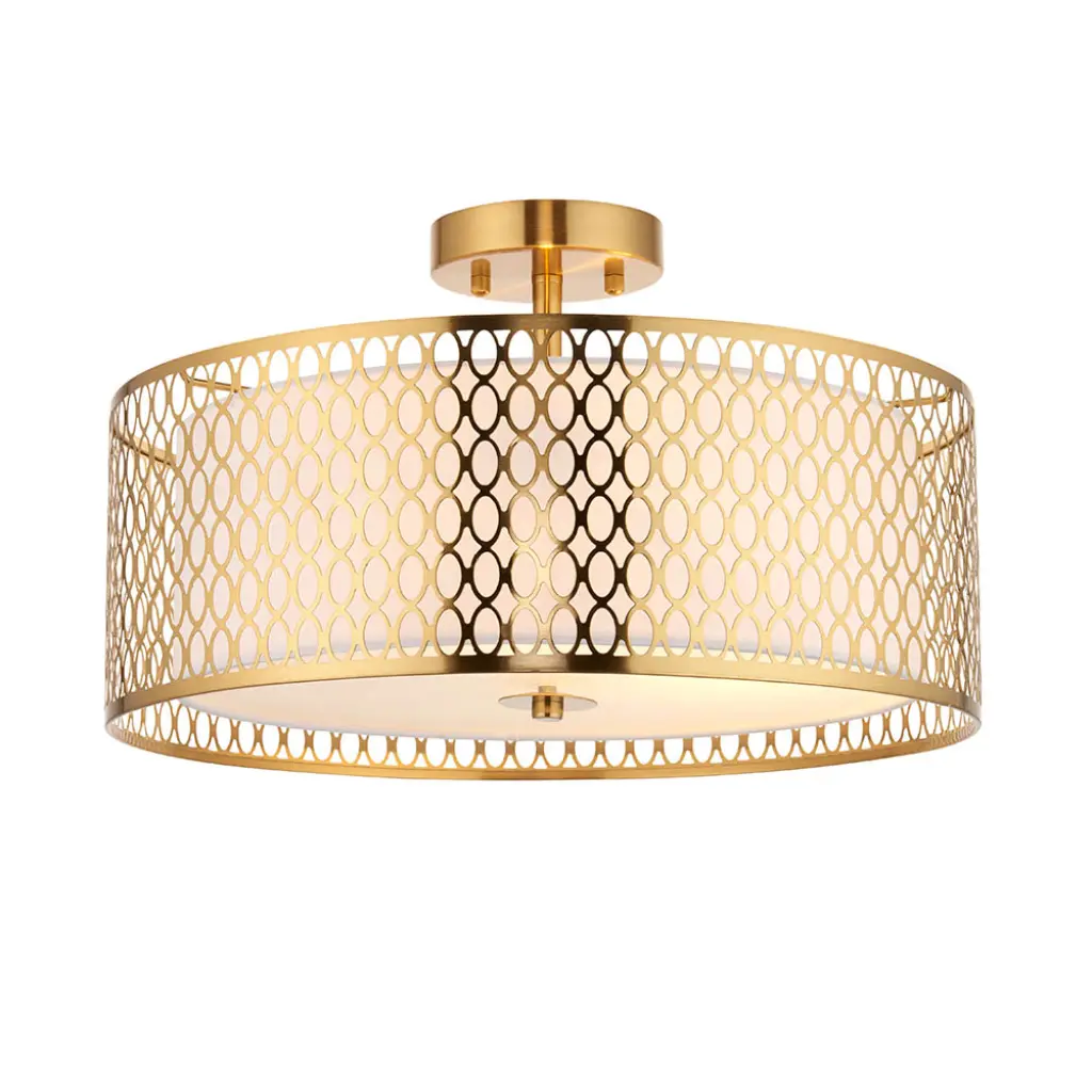 Cordero 3 Light Geometric Fitting in Gold