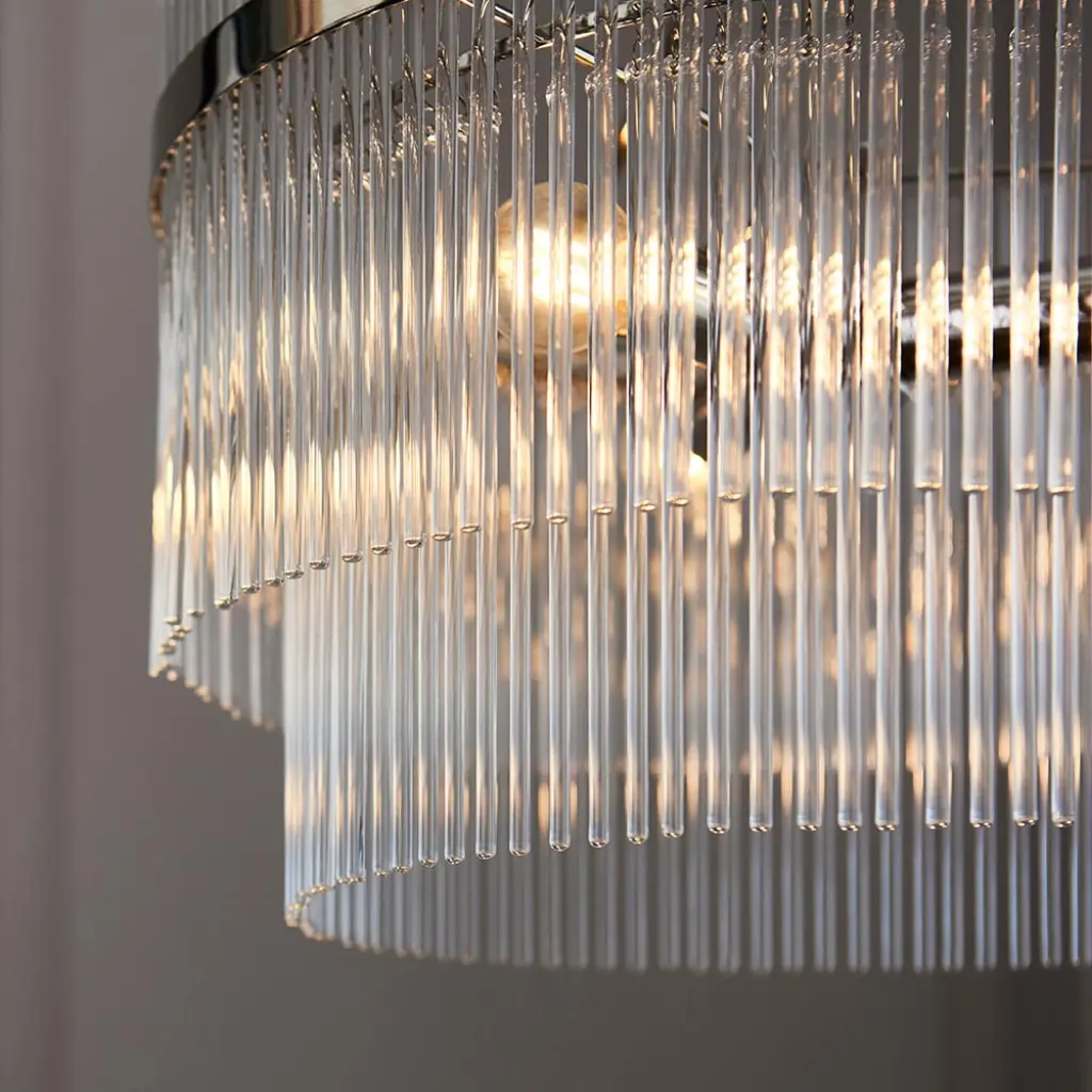 Marietta 3 Light Bright Nickel Pendant