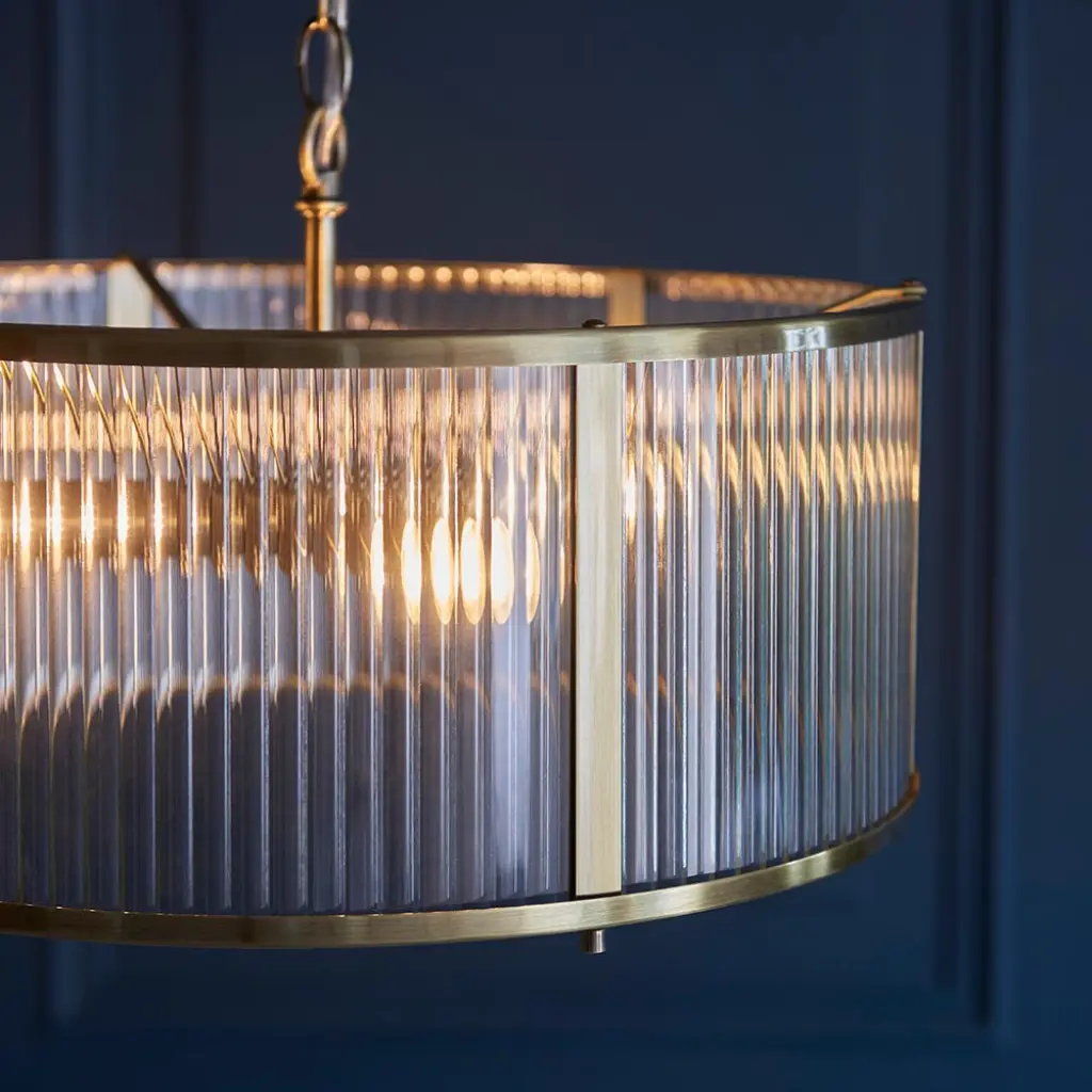 Ridgeton 3 Light Antique Brass Pendant