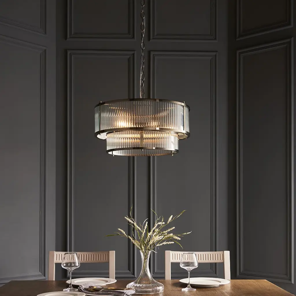 Ridgeton 5 Light Pendant in Antique Brass