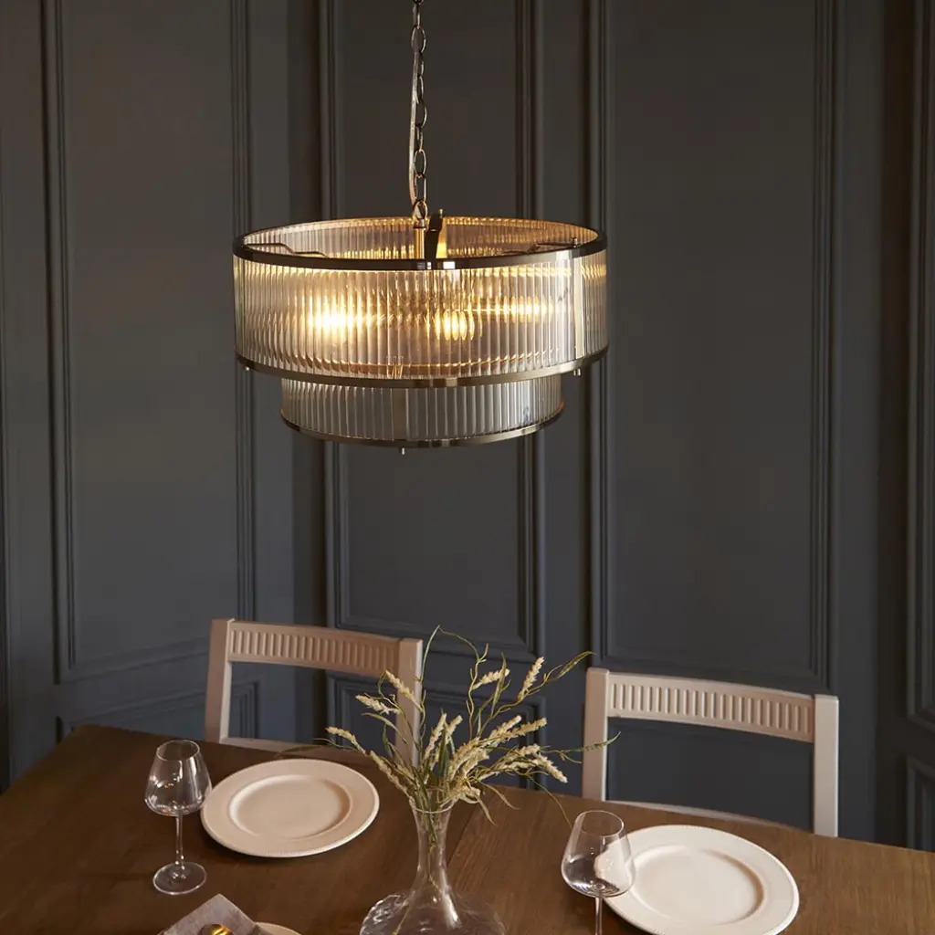 Ridgeton 5 Light Pendant in Antique Brass