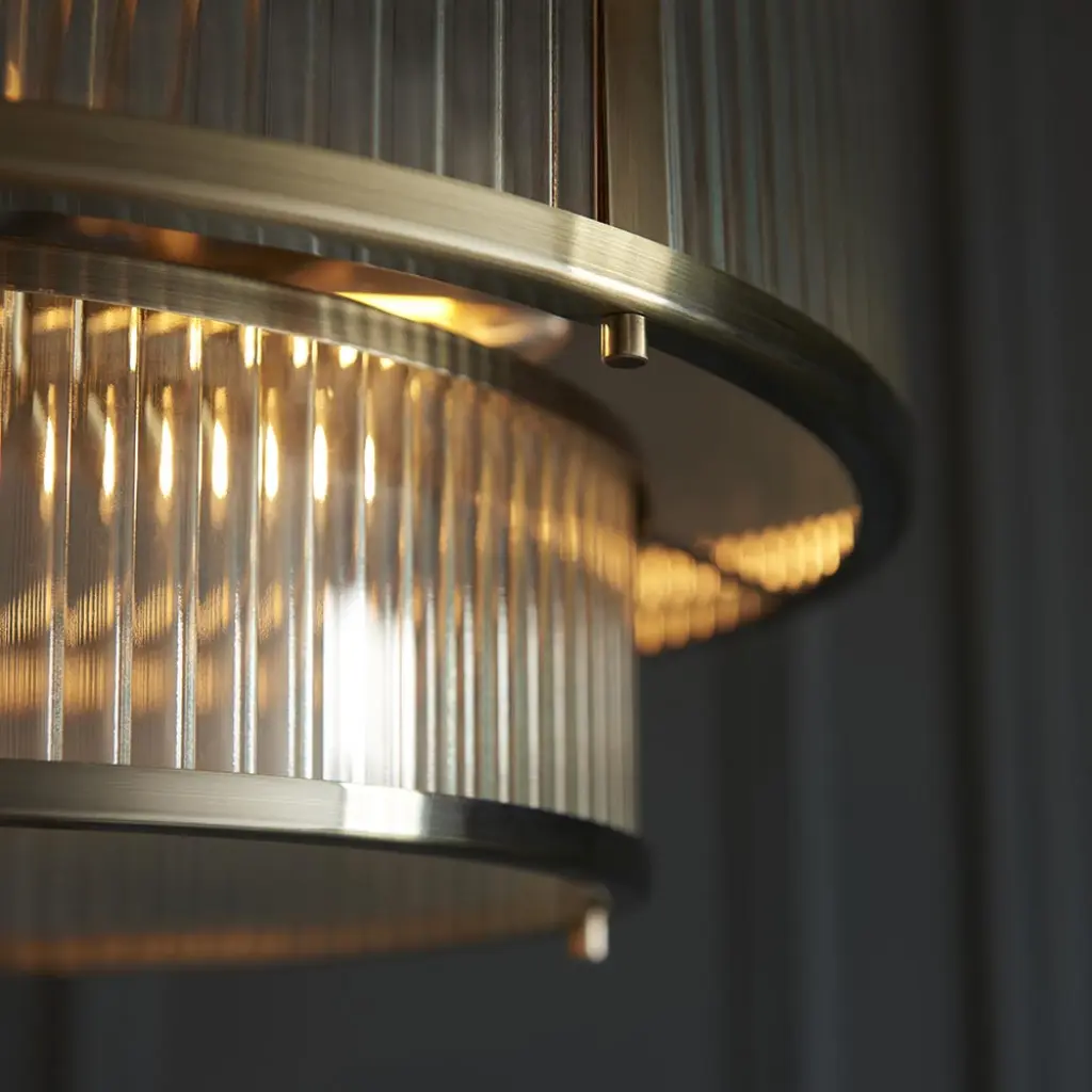 Ridgeton 5 Light Pendant in Antique Brass