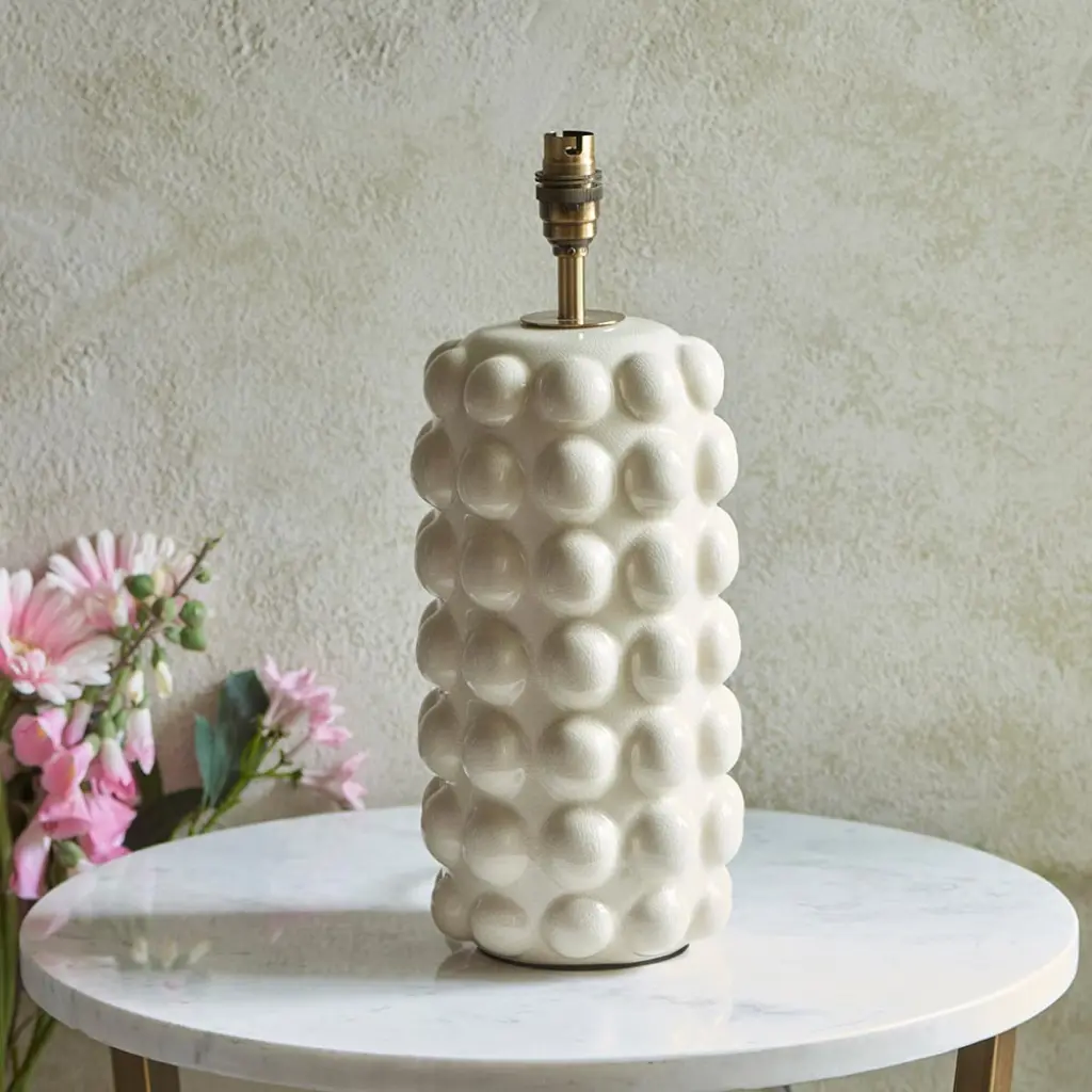 Bobble White Table Lamp Base Only