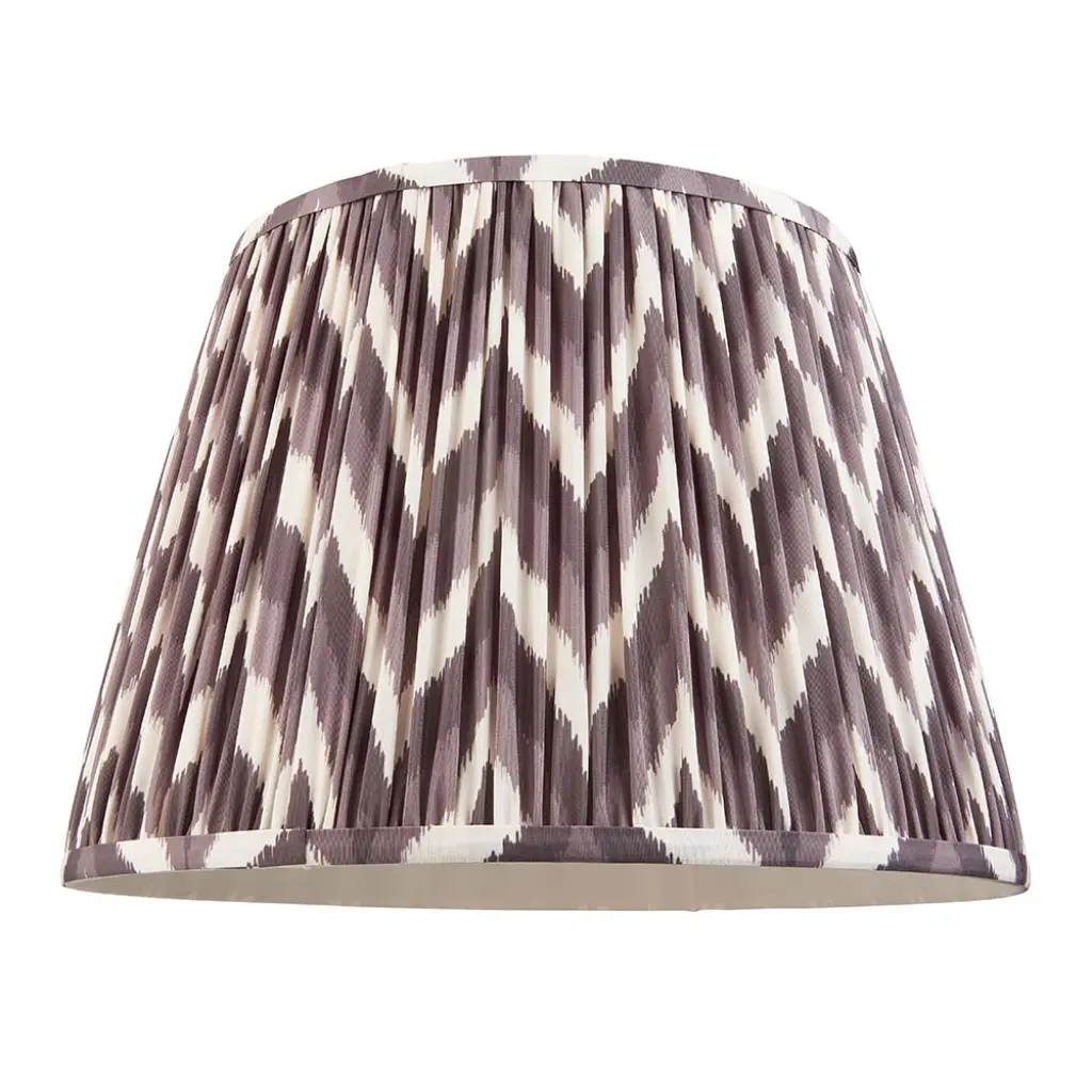 Zigzag 400mm Pearl Grey Tapered Shade
