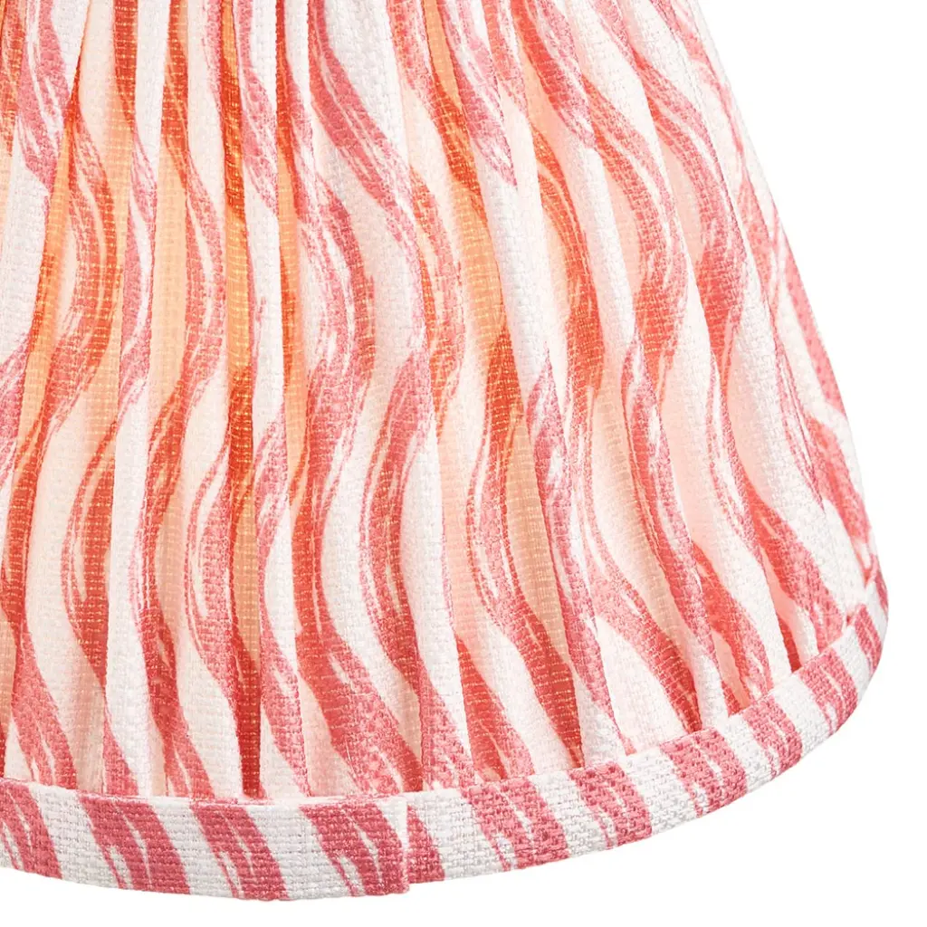 Ripple 160mm Coral Pink Tapered Shade