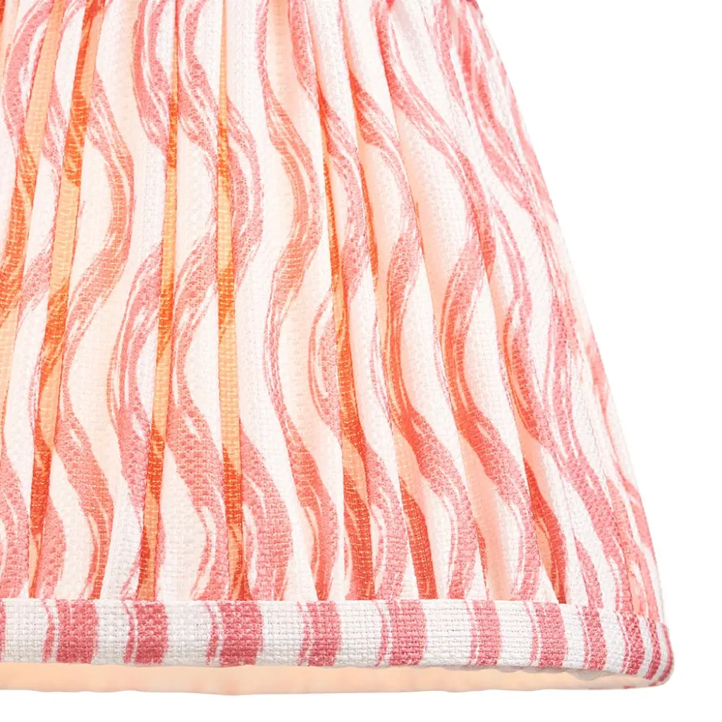 Ripple 200mm Coral Pink Tapered Shade