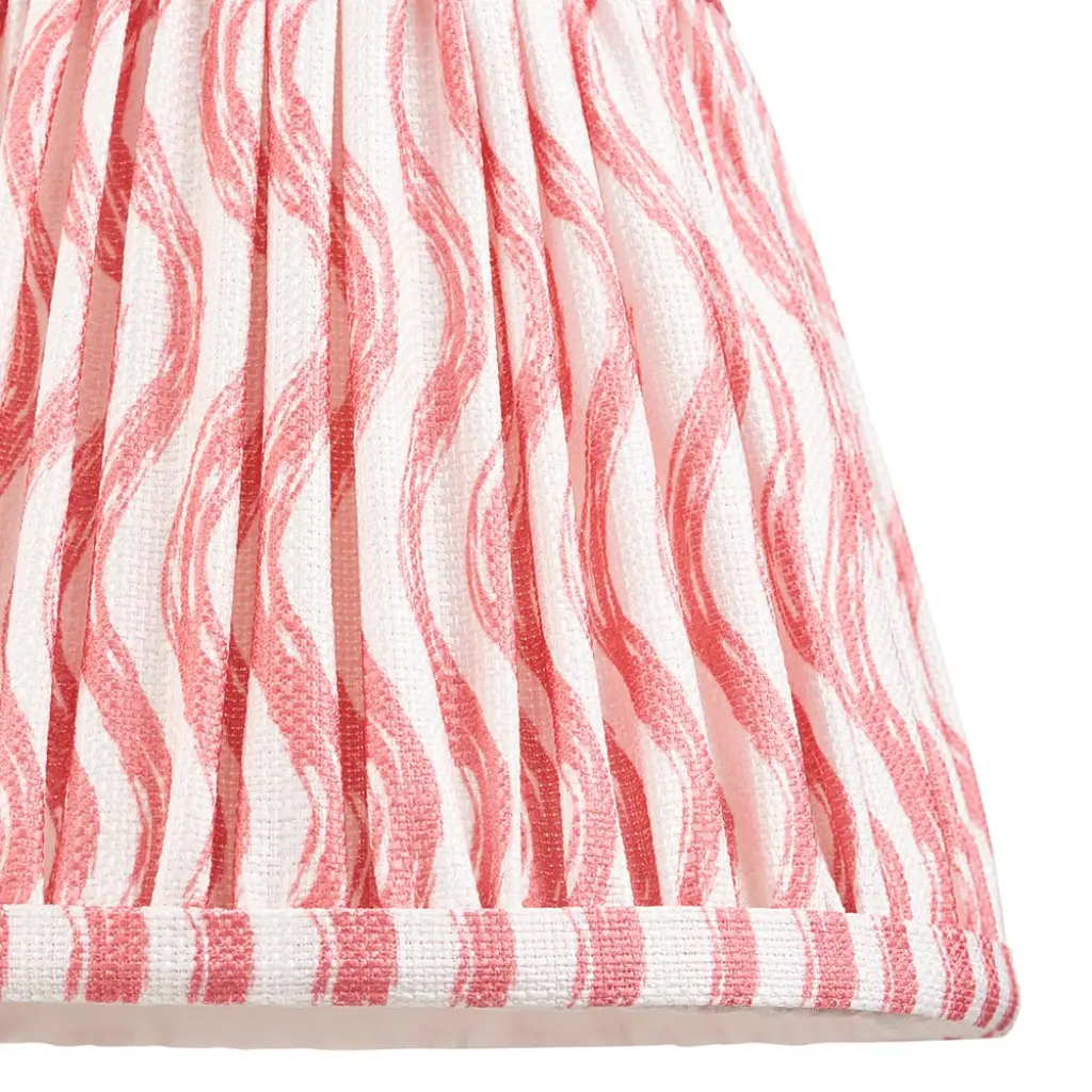 Ripple 200mm Coral Pink Tapered Shade