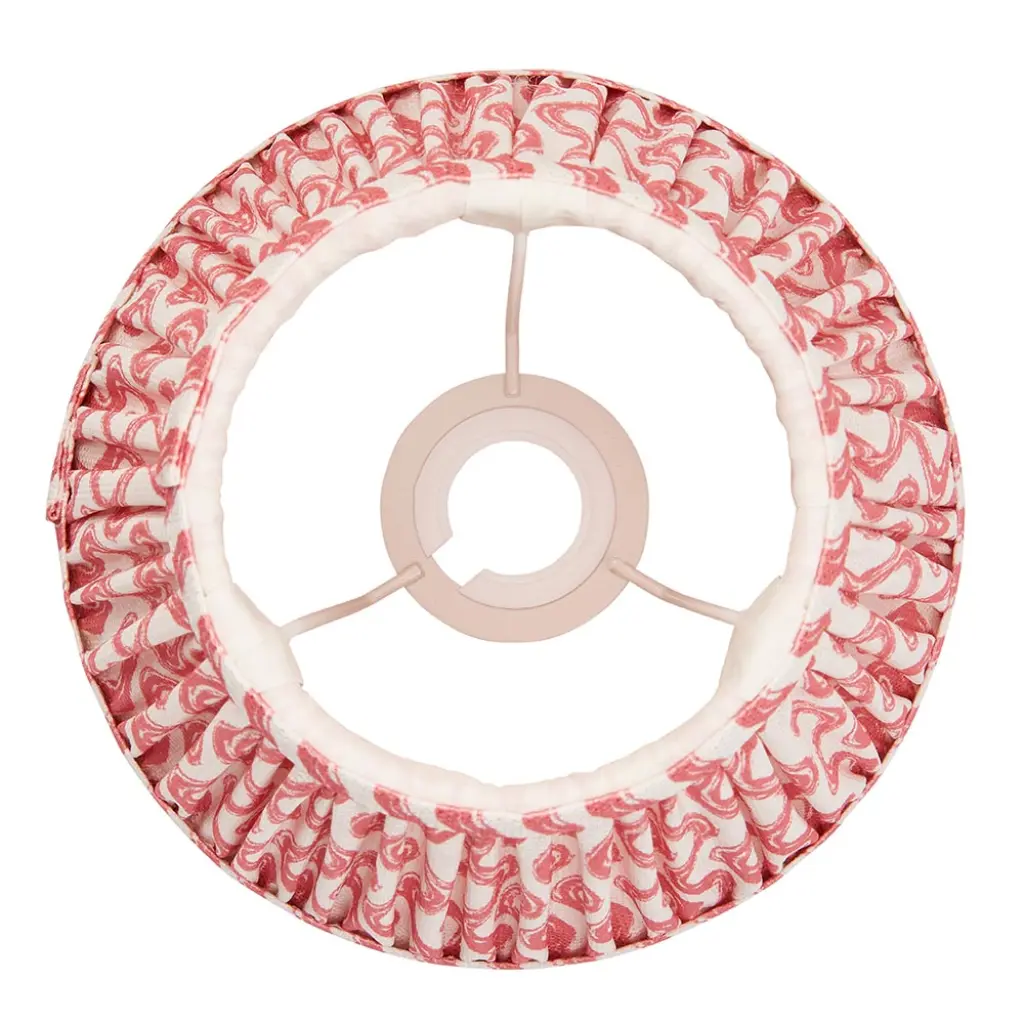Ripple 200mm Coral Pink Tapered Shade