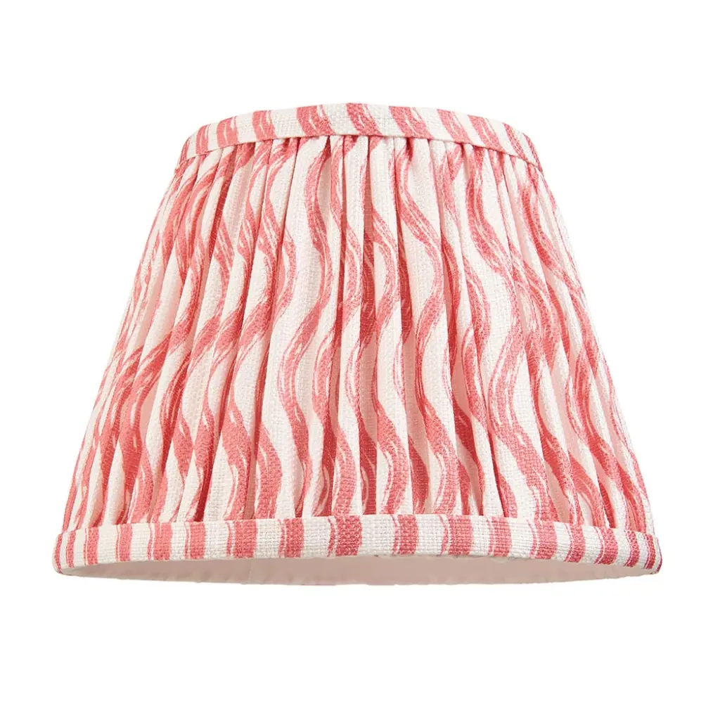 Ripple 200mm Coral Pink Tapered Shade
