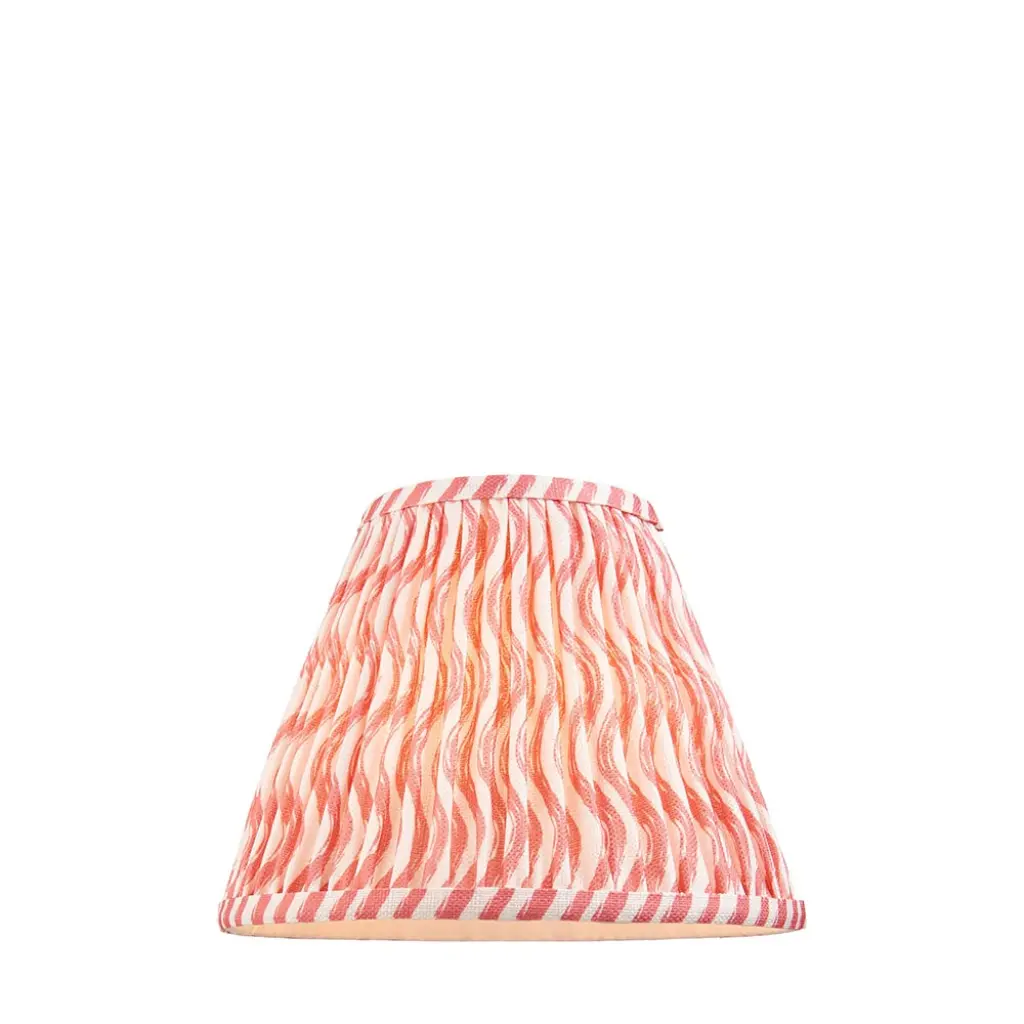 Ripple 250mm Coral Pink Tapered Shade