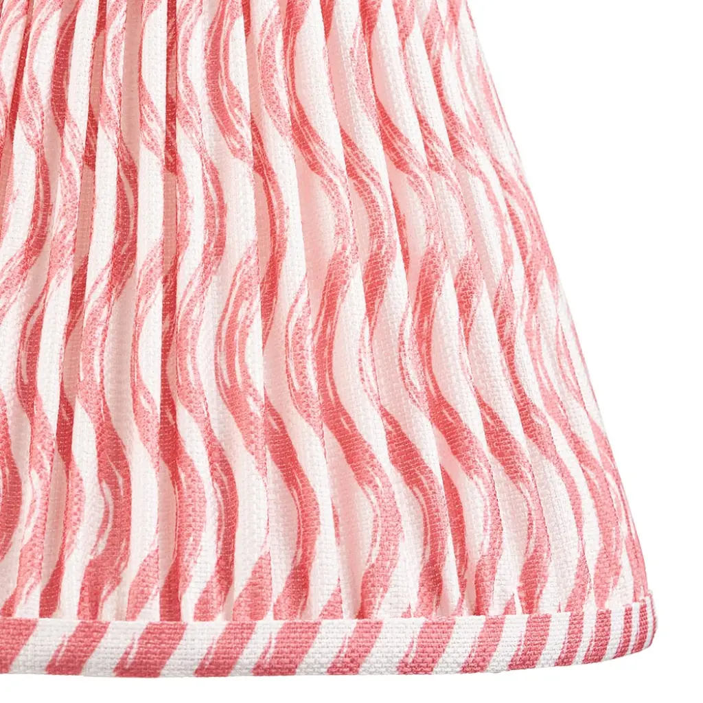 Ripple 250mm Coral Pink Tapered Shade