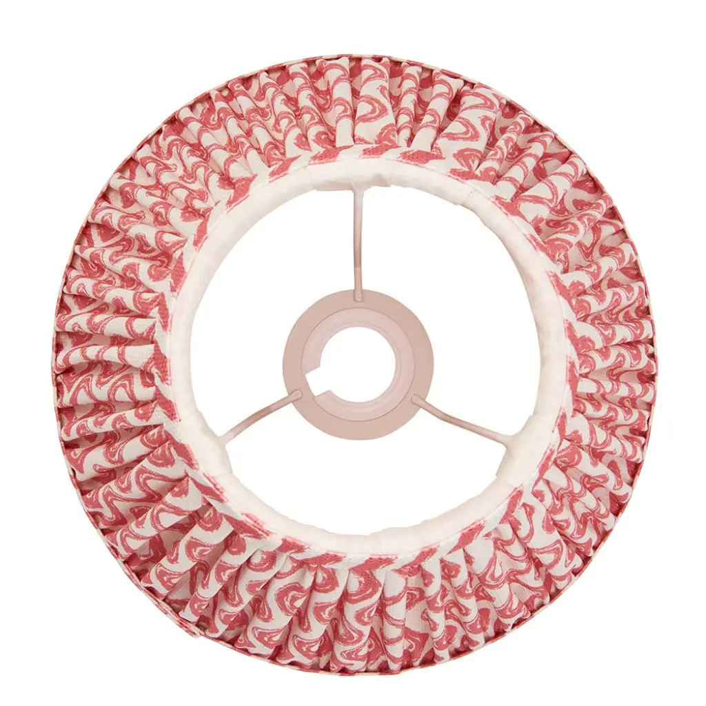 Ripple 250mm Coral Pink Tapered Shade