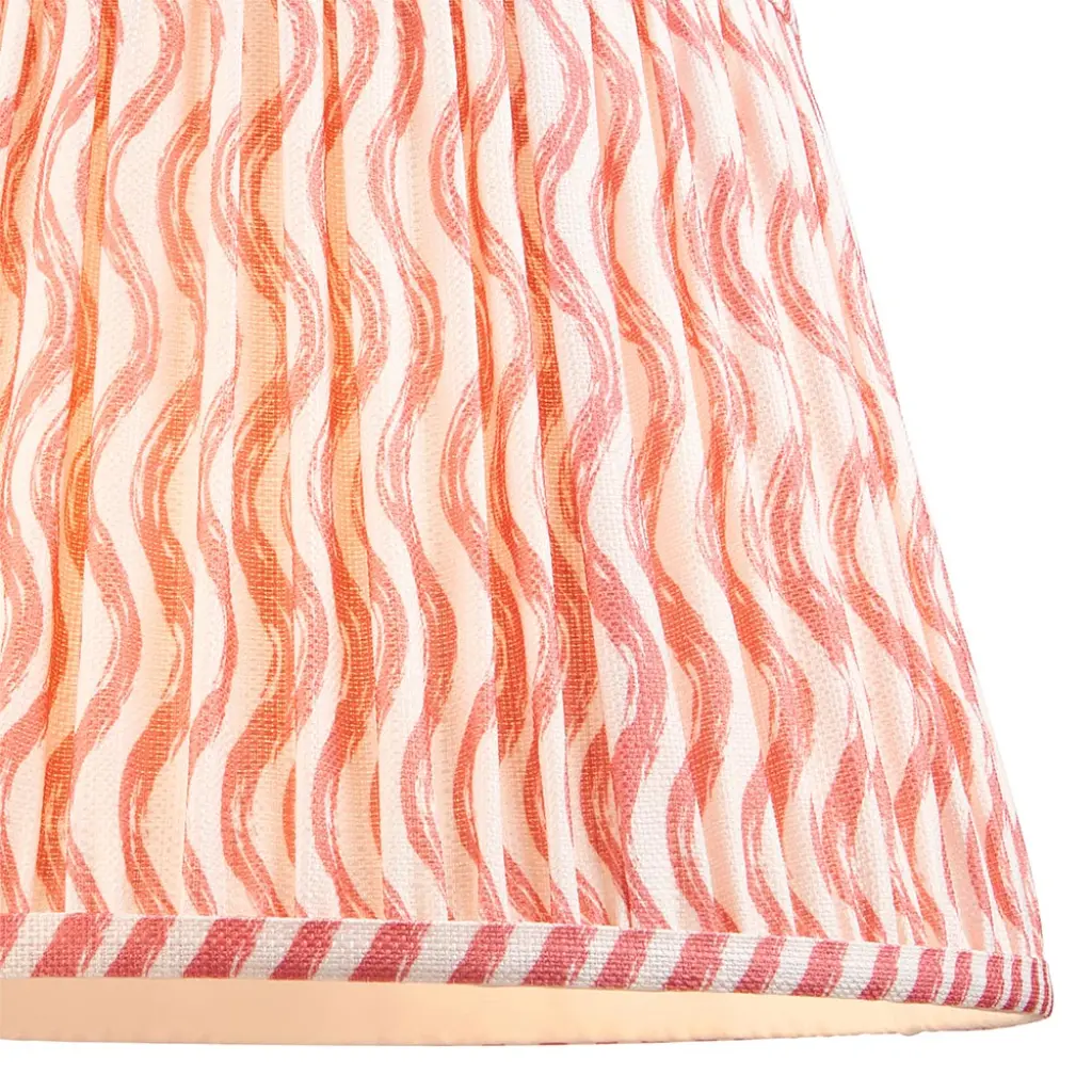 Ripple 350mm Coral Pink Tapered Shade