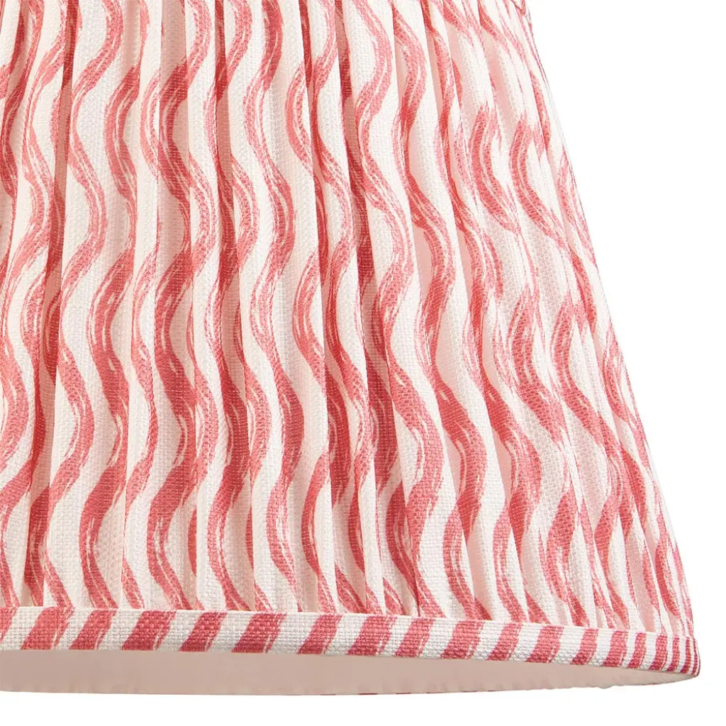 Ripple 350mm Coral Pink Tapered Shade