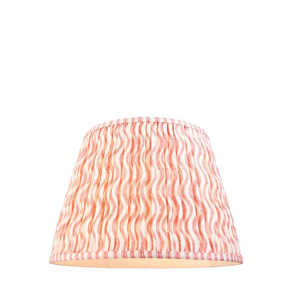 Ripple 400mm Coral Pink Tapered Shade