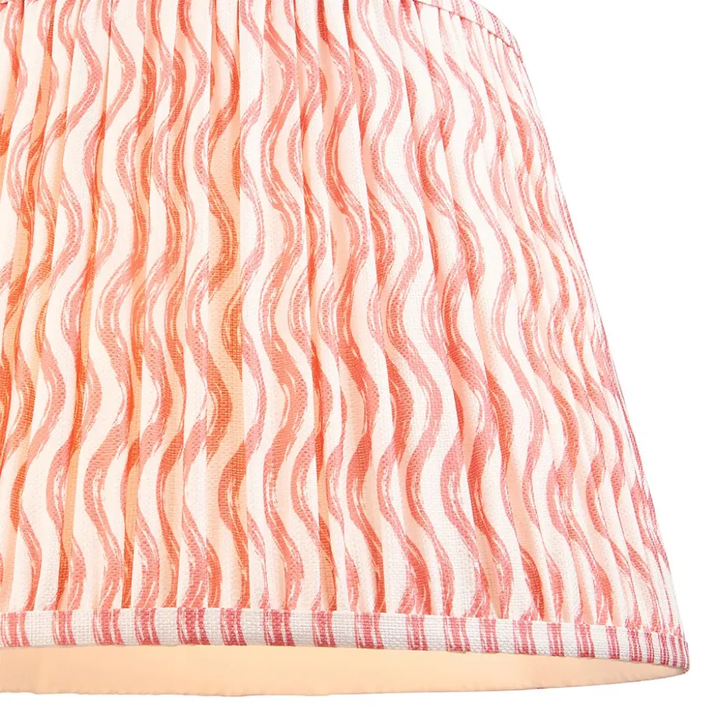 Ripple 400mm Coral Pink Tapered Shade