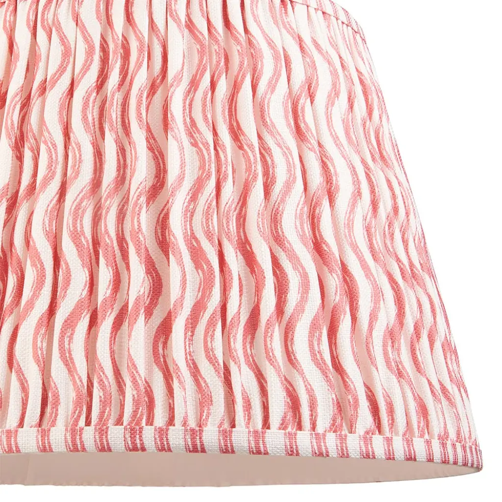 Ripple 400mm Coral Pink Tapered Shade