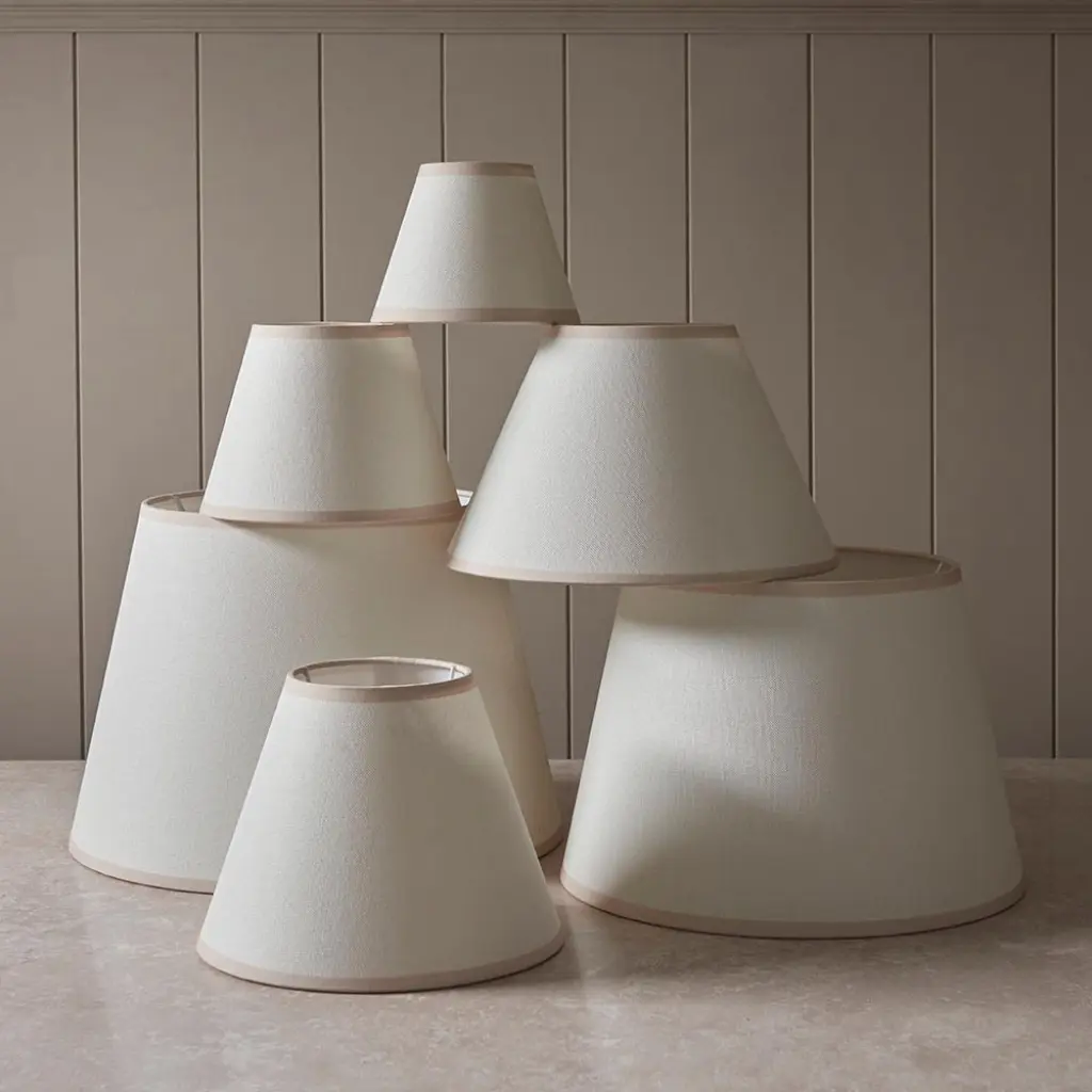 Ivy Tapered Almond White 350mm Shade