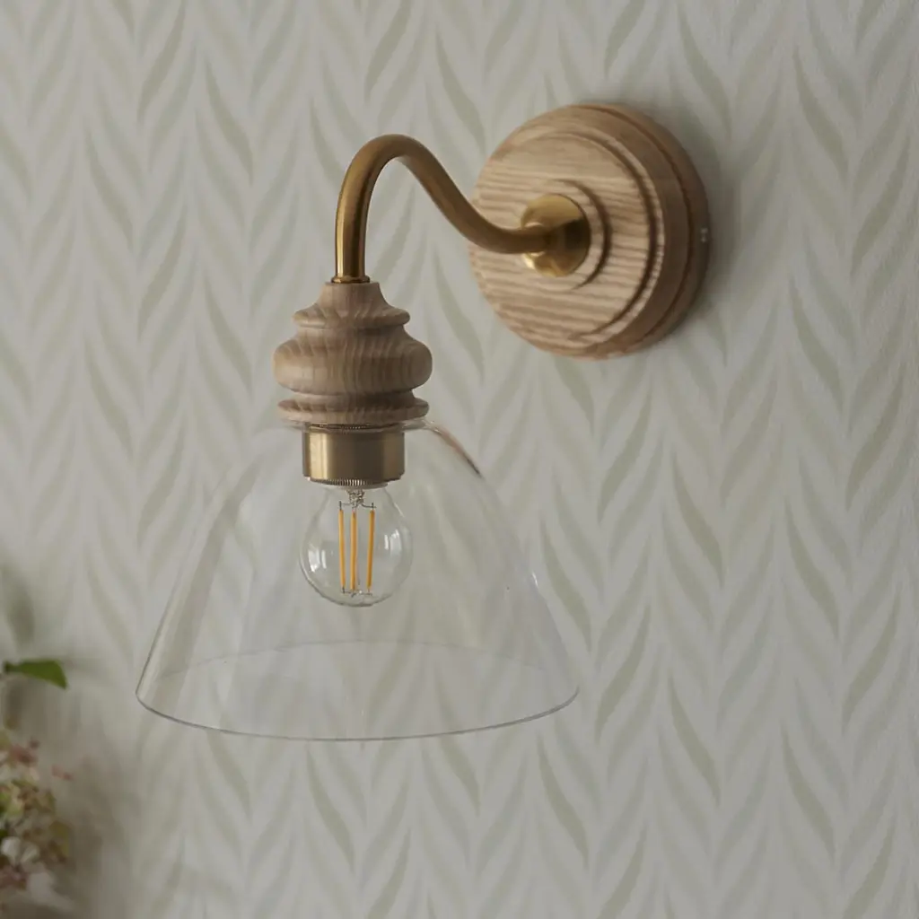 Cotswold Wood Detailed Wall Light