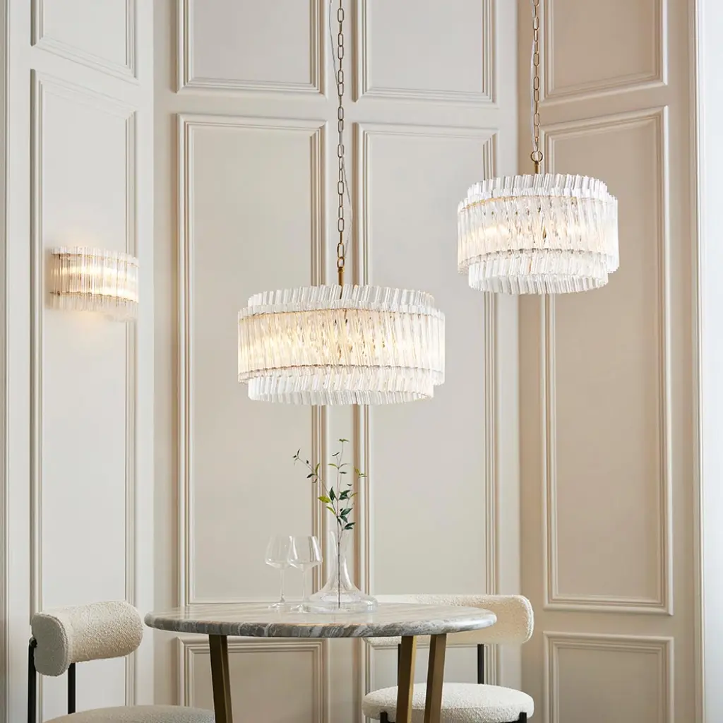 Brenda Aged Brass 5 Light Ceiling Pendant