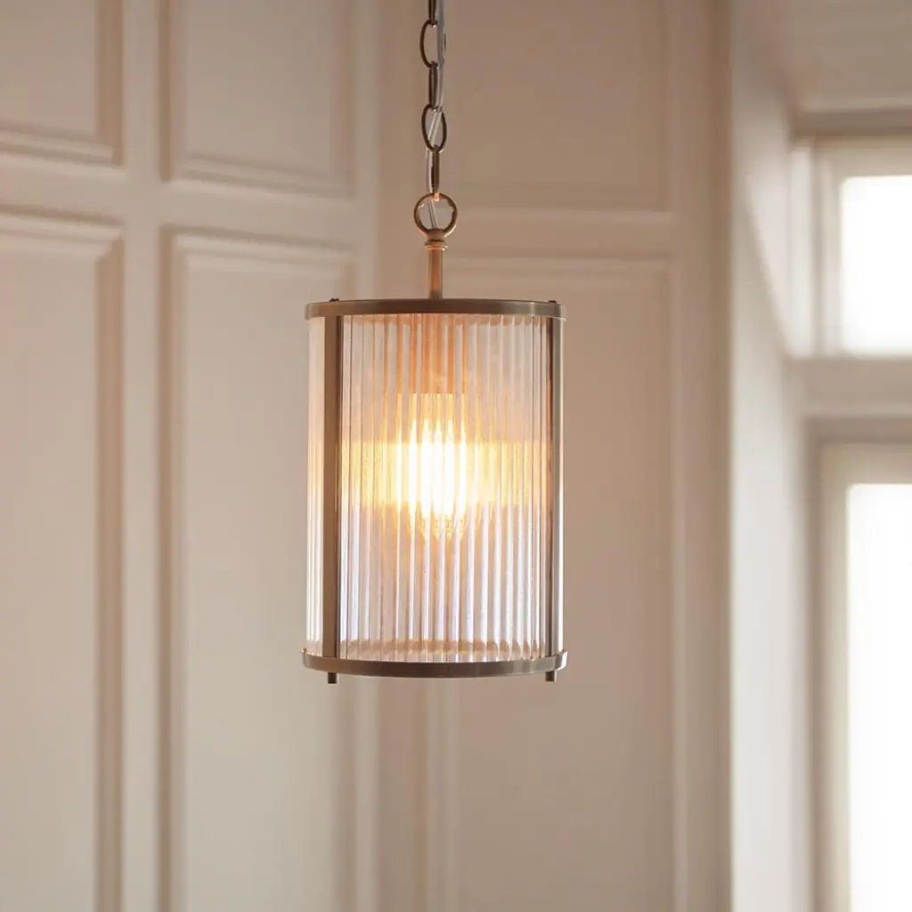 Ridgeton Single Antique Brass Pendant