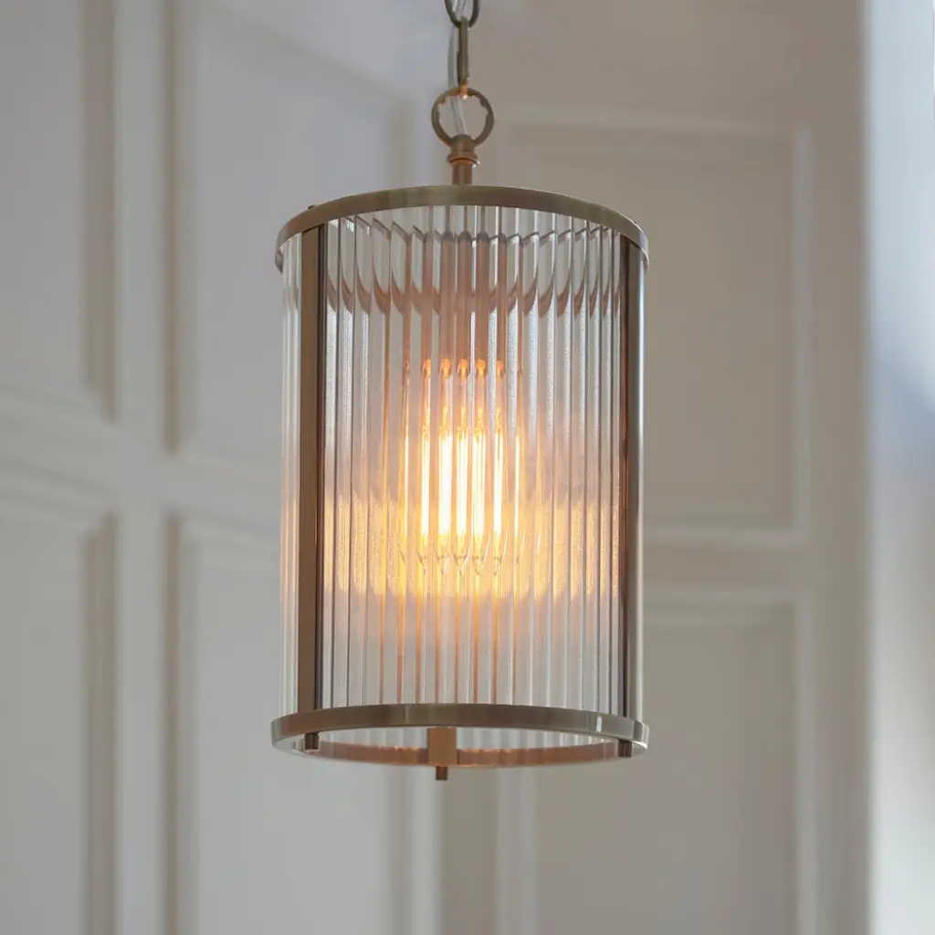 Ridgeton Single Antique Brass Pendant