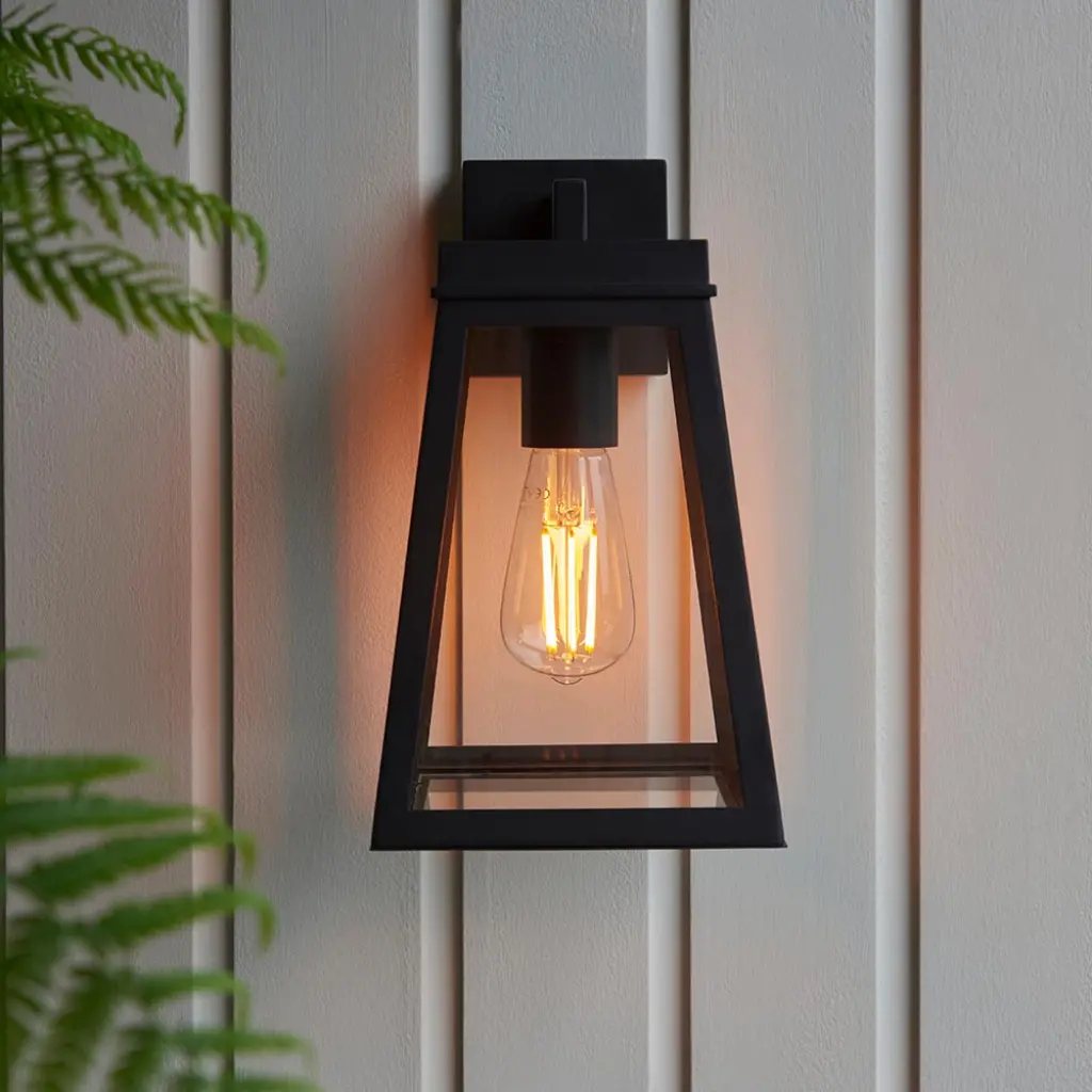 Lymington Outdoor Wall Lantern in Black IP44