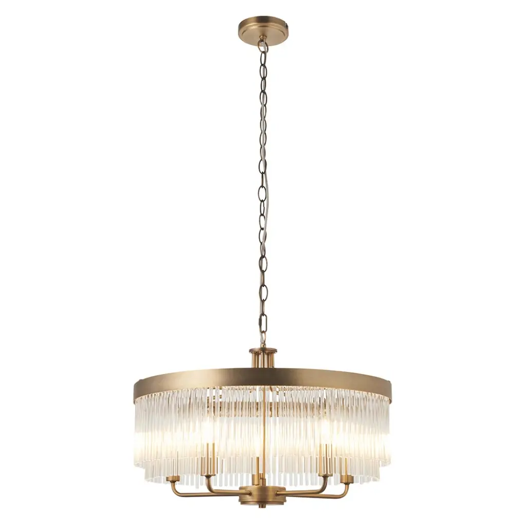Clermont Antique Brass Ceiling Pendant