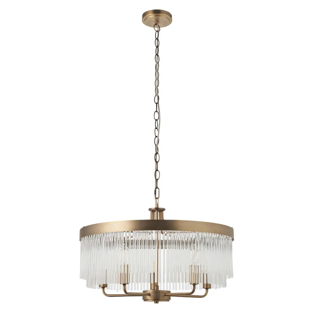 Clermont Antique Brass Ceiling Pendant