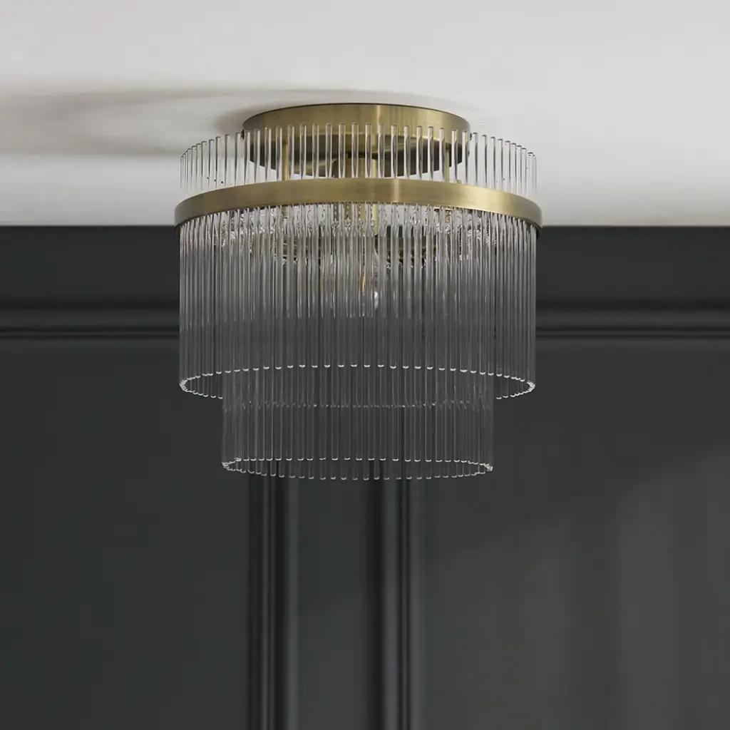 Marietta Antique Brass Flush Fitting