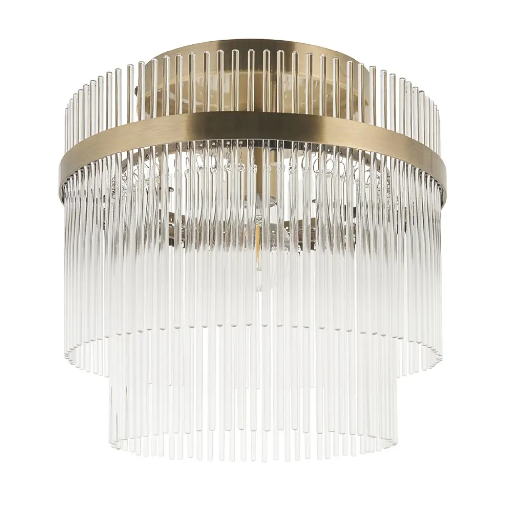 Marietta Antique Brass Flush Fitting