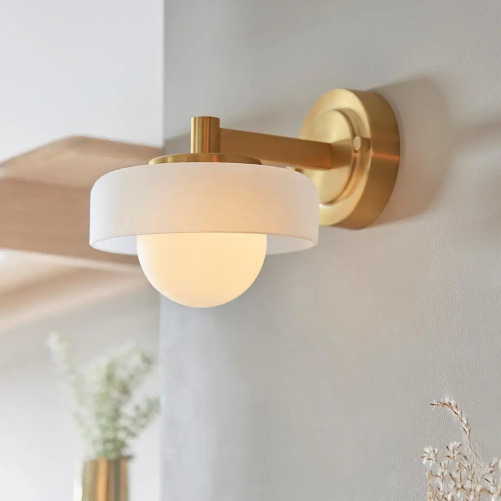 Boss Wall Fitting in Brushed Brass