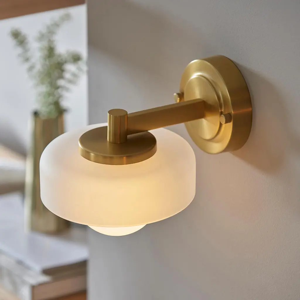 Boss Wall Fitting in Brushed Brass