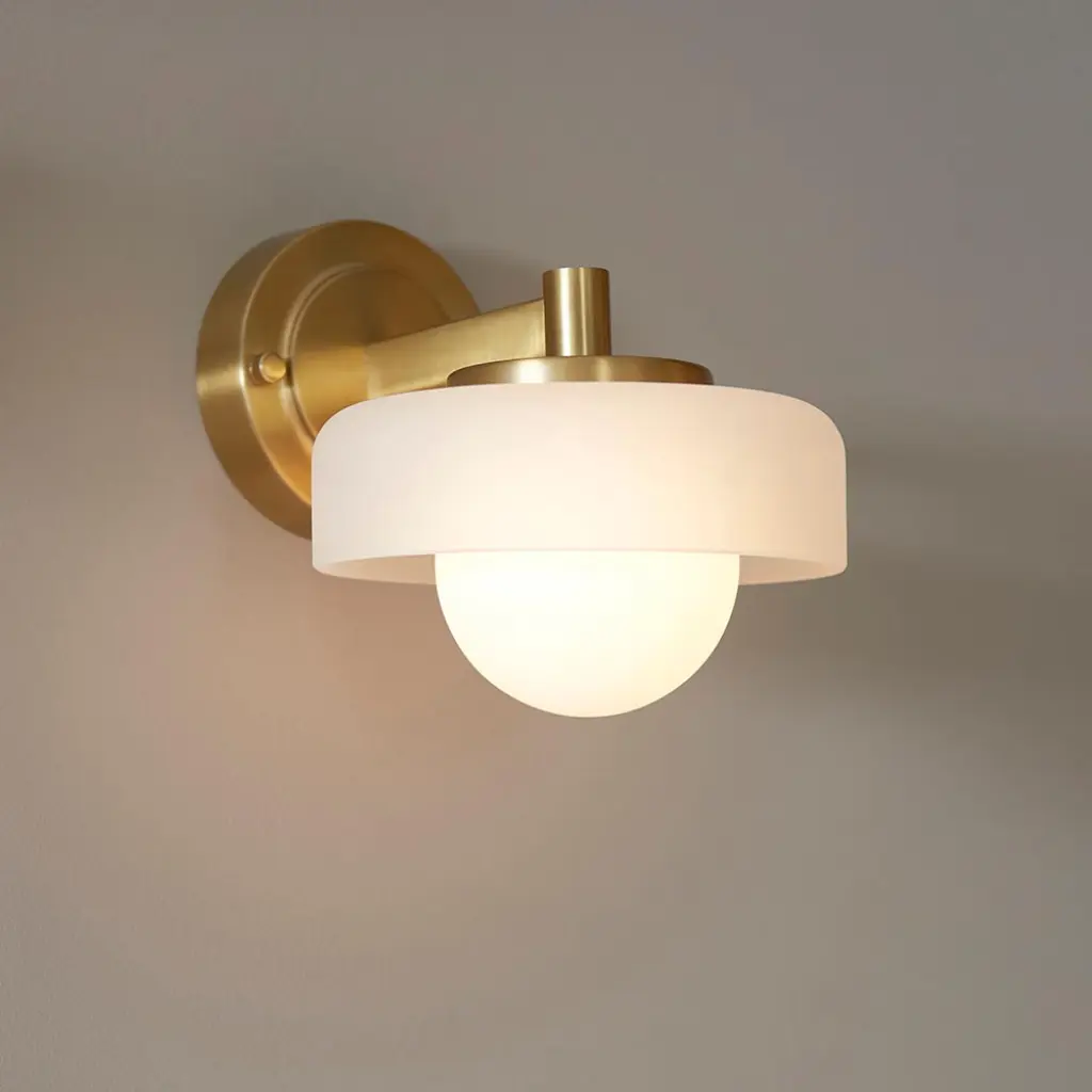 Boss Wall Fitting in Brushed Brass