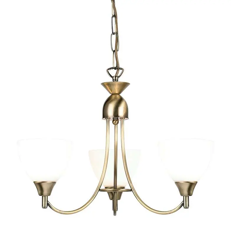 Alton 3-Light Antique Brass Dual Mount Fitting