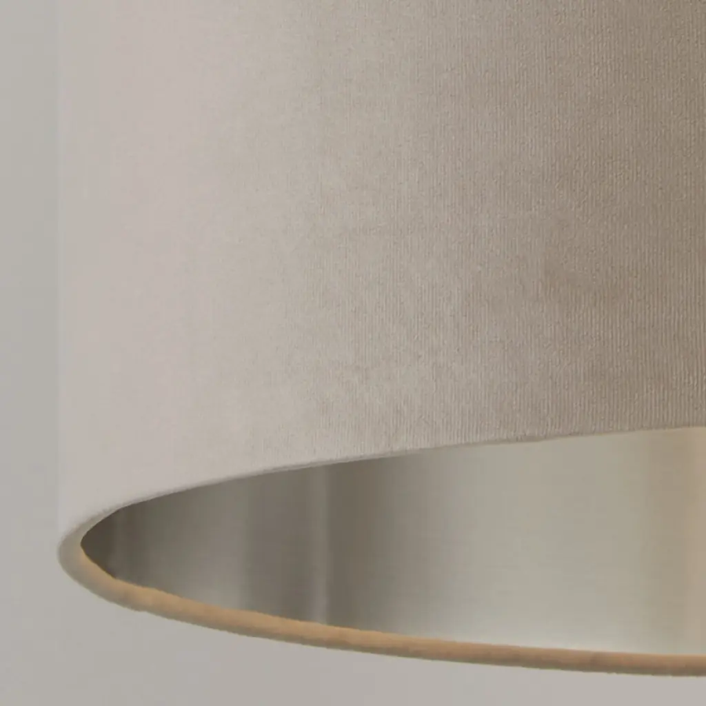 Taupe Velvet with Silver Linner 28cm