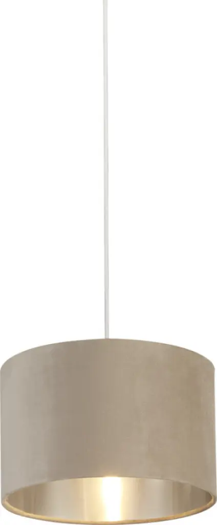 Taupe Velvet with Silver Linner 28cm