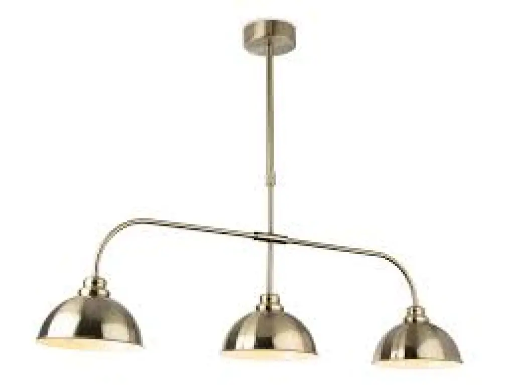 Eagle 3 Light Bar Pendant in Antique Brass