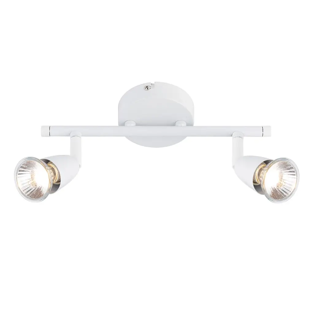 Amalfi 2 Light Spotlight Bar in Gloss White