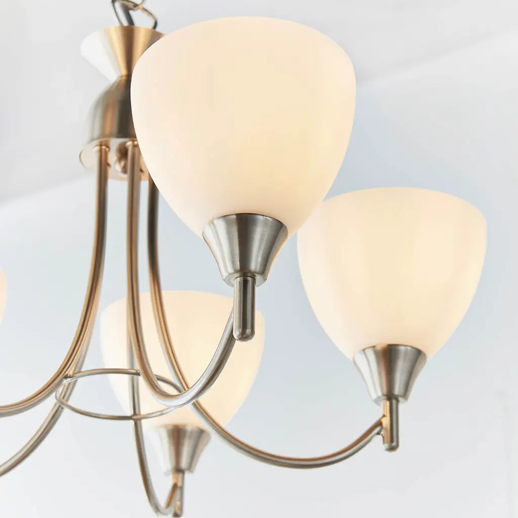 Alton 5-Light Satin Chrome Dual Mount Fitting