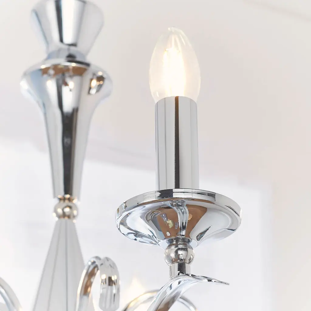 Kora 5-Light Polished Chrome Fitting