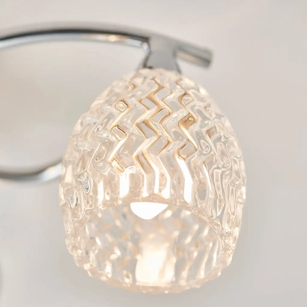 Boyer 3 Light Chrome Semi Flush