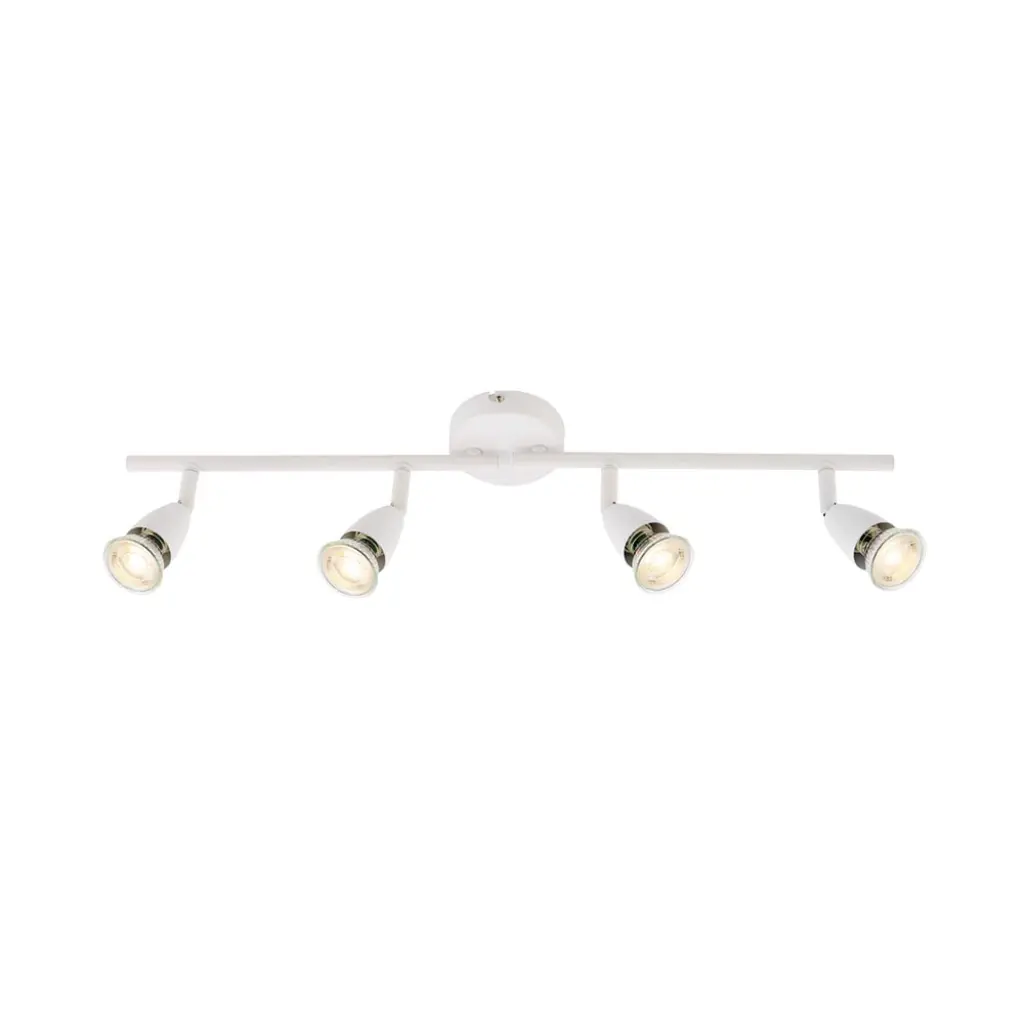 Amalfi 4 Light Spotlight Bar in Gloss White