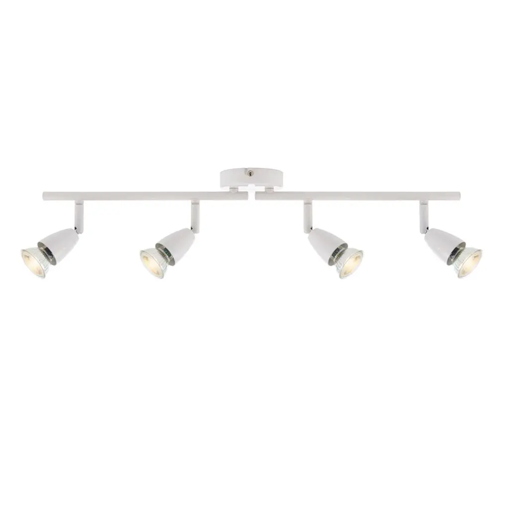 Amalfi 4 Light Spotlight Bar in Gloss White