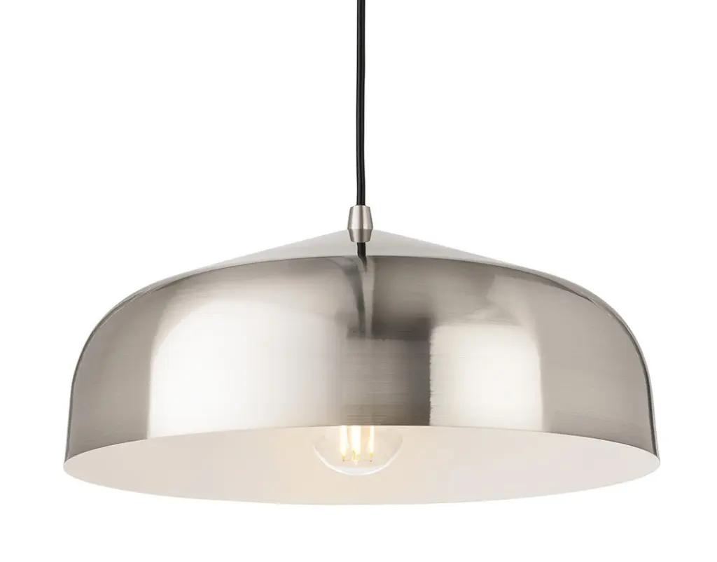 Canelo Brushed Steel Single Pendant