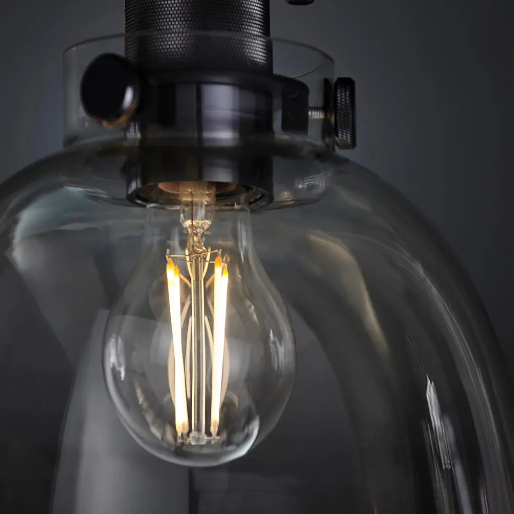 Urban Belle Flush Light in Matt Black