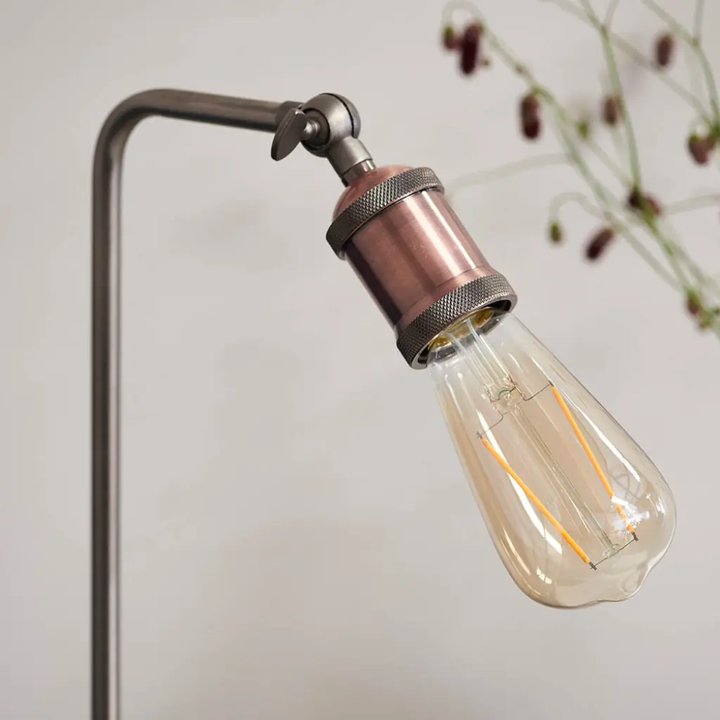 Hal Table Lamp in an Aged Copper Finish
