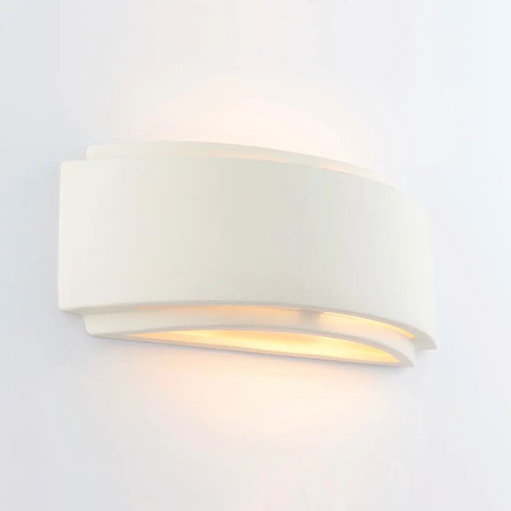 Gianna White Ceramic Wall Light