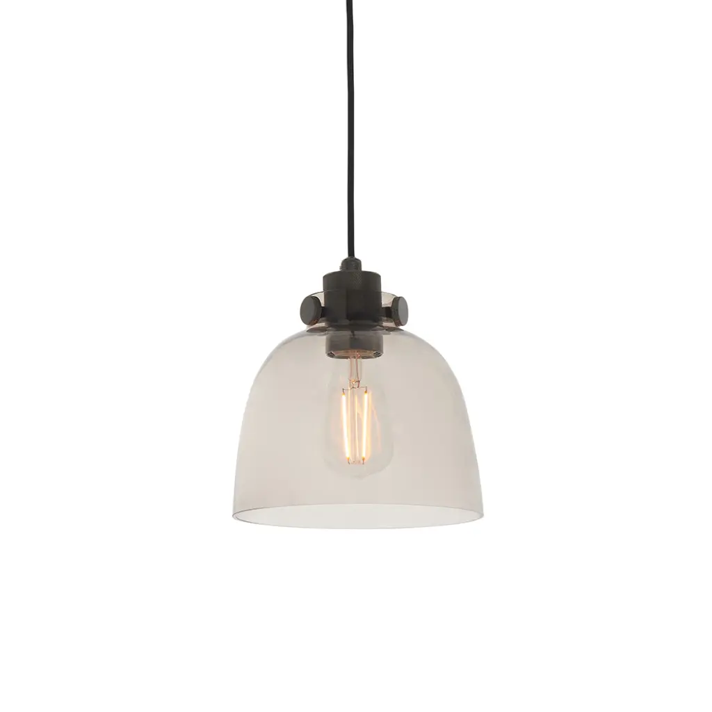 Urban Smoked Grey Tinted Glass Pendant
